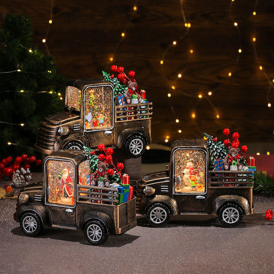 Christmas Decorative Truck LED Lighting & Christmas Scene 17cm