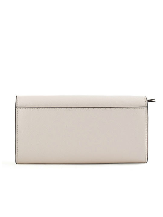 Portofel Dama Large Leather Women's Wallet Cards Beige