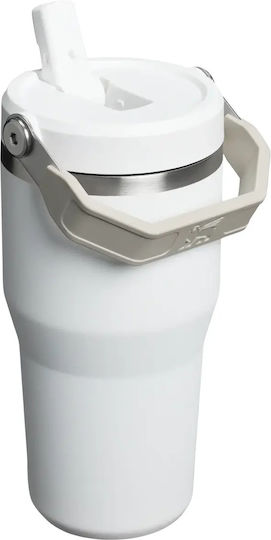 Stanley Iceflow Flip Сламка Чаша Термос Неръждаема Стомана Без BPA 590мл Frost с Сламка
