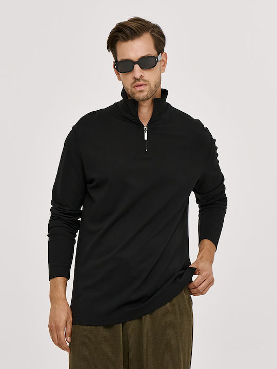 Long Sleeve Black Blouse