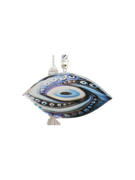 Kalliopi Silver Handmade Окачен Гоури Горелка Син от Стъкло 2026 5x11см 1бр