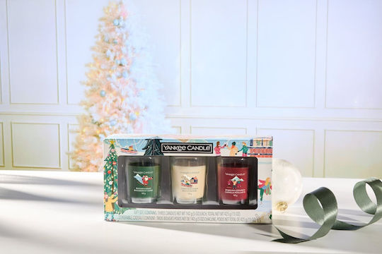 Χριστουγεννιάτικα Αρωματικά Κεριά Giftset Σετ 3τμχ 2652679e 3x142g Multi Yankee Candle