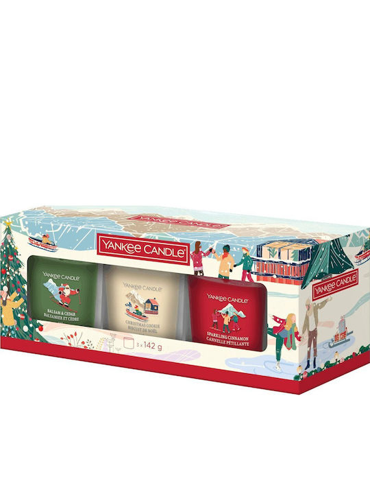 Christmas Scented Candles Giftset Set 3 Pieces 2652679e 3x142g Multicolour Yankee Candle