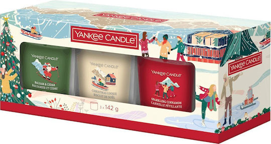 Χριστουγεννιάτικα Αρωματικά Κεριά Giftset Σετ 3τμχ 2652679e 3x142g Multi Yankee Candle