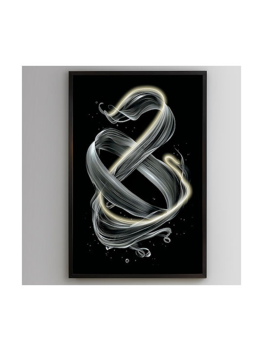 Painting Movement Led Lighting Black Frame 80x120cm Schuller 301381