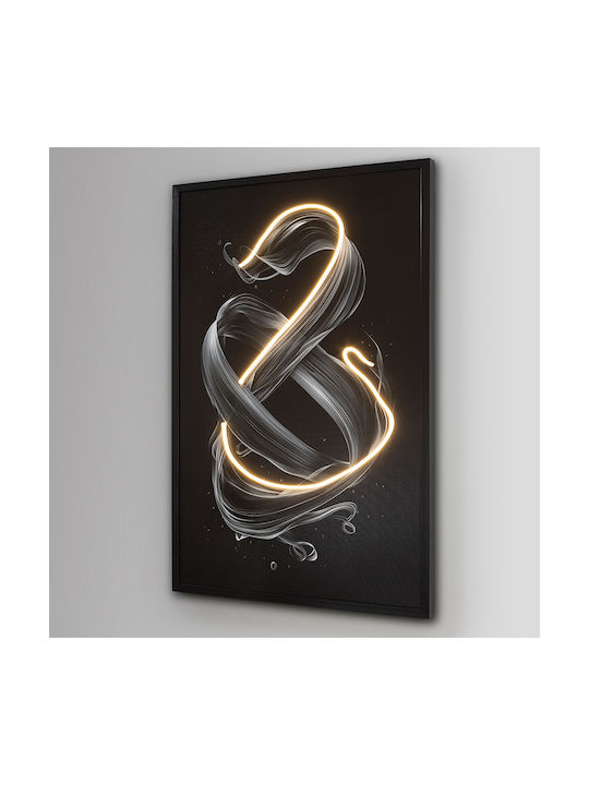 Painting Movement Led Lighting Black Frame 80x120cm Schuller 301381