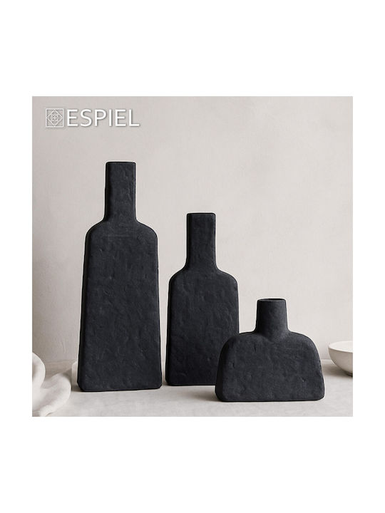 Espiel Decorative Vase Black 16.8x9.2x49cm