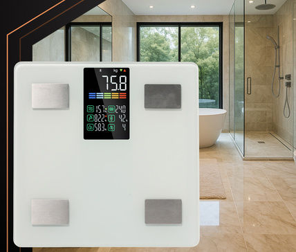 Smart Cantar De Baie 226kg Cu Analizator De Grăsime Corporală Și Bluetooth Alb ZY12063QWS76