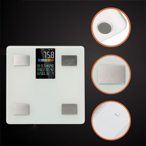 Smart Cantar De Baie 226kg Cu Analizator De Grăsime Corporală Și Bluetooth Alb ZY12063QWS76