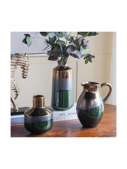 Artekko Vază Decorativă Ceramică Electric Verde 20.5x16x25cm 1buc