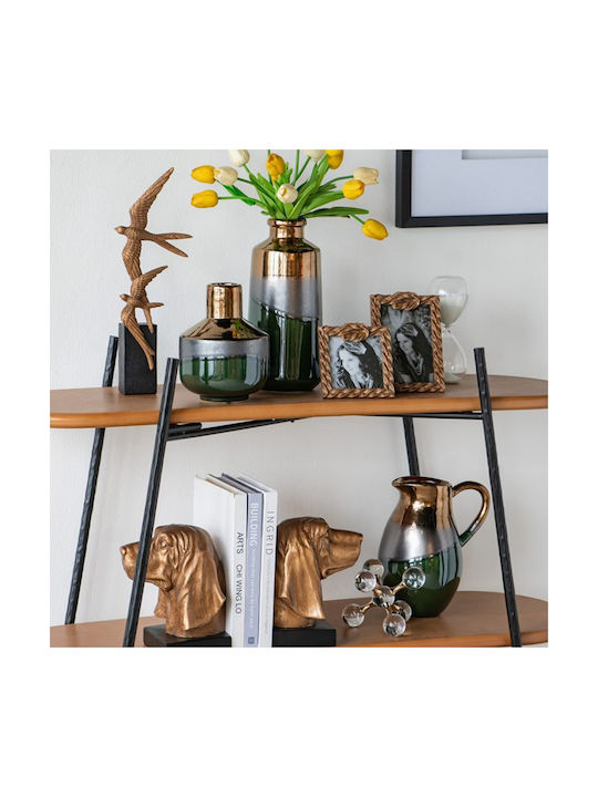 Artekko Vază Decorativă Ceramică Electric Verde 14x14x30cm 1buc