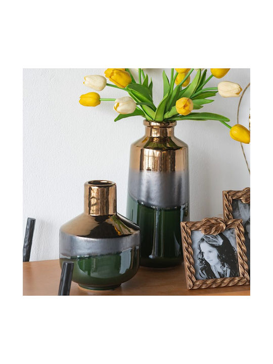 Artekko Vază Decorativă Ceramică Electric Verde 20.5x16x25cm 1buc