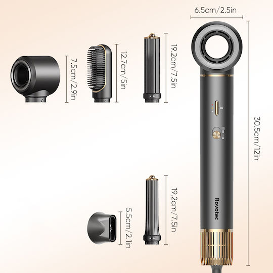 Rovotec 802a Ionic Multistyler Cu Acoperire Ceramică 1300W