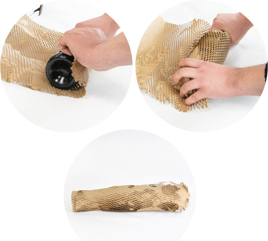 3D Premium Brown Eco Wrapping Paper 5m