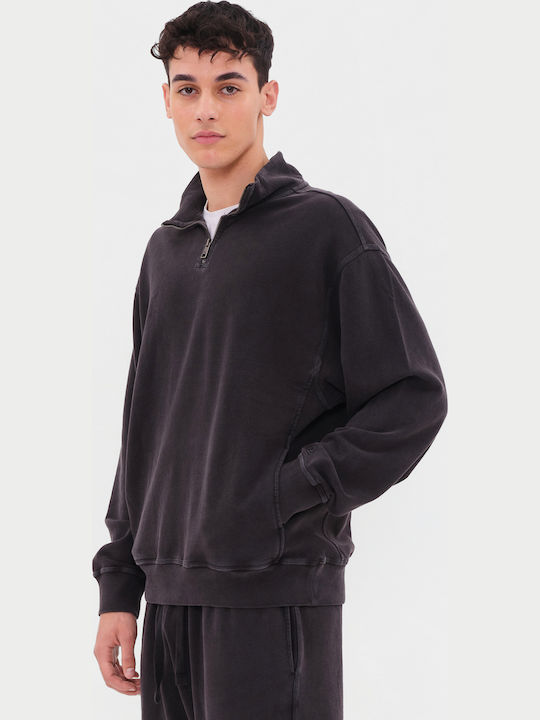 Langarm Herrenbluse Schwarz
