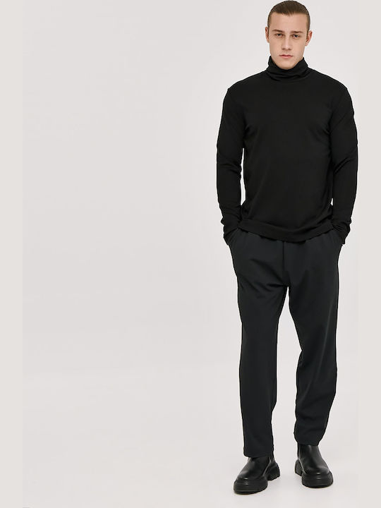 Long Sleeve Black Blouse