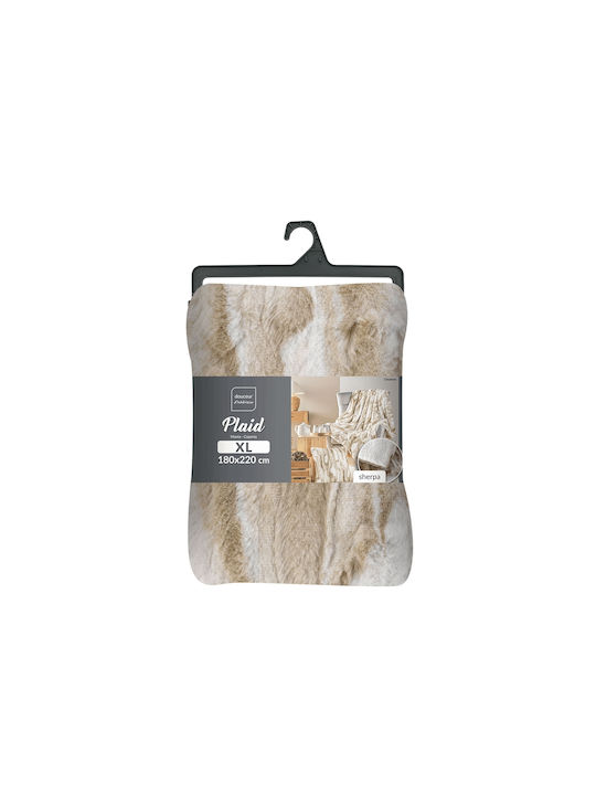 Douceur d'Intérieur Sherpa Blanket Half Double 180x220cm White