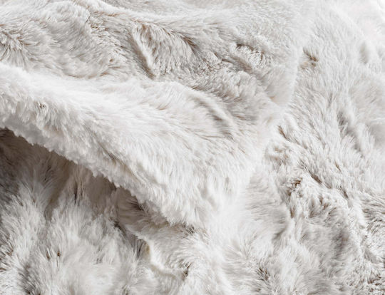 Douceur d'Intérieur Κουβέρτα Sherpa Ημίδιπλη 180x220εκ. White