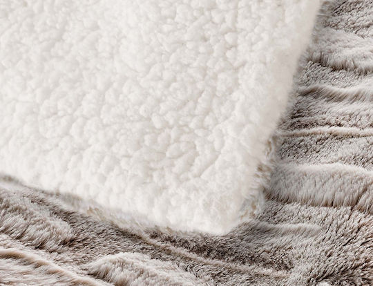 Douceur d'Intérieur Κουβέρτα Sherpa Ημίδιπλη 180x220εκ. White