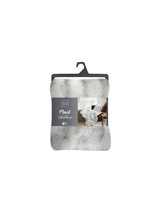 Douceur d'Intérieur Κουβέρτα Fleece Καναπέ 125x150εκ. Grey