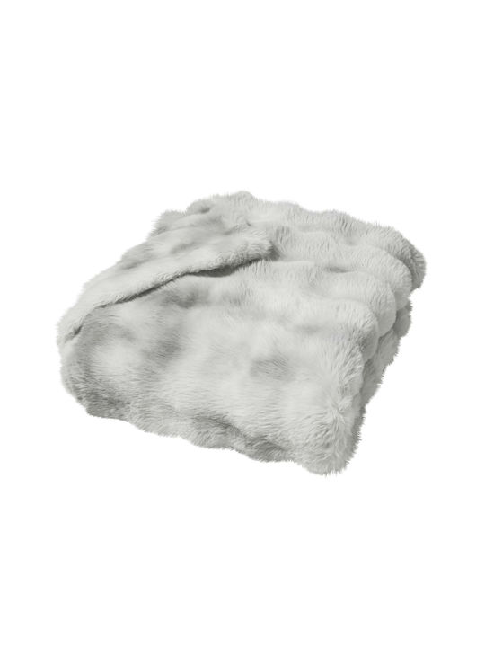 Douceur d'Intérieur Κουβέρτα Fleece Ημίδιπλη 180x220εκ. Grey