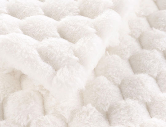 Douceur d'Intérieur Sherpa Blanket Double 220x240cm White