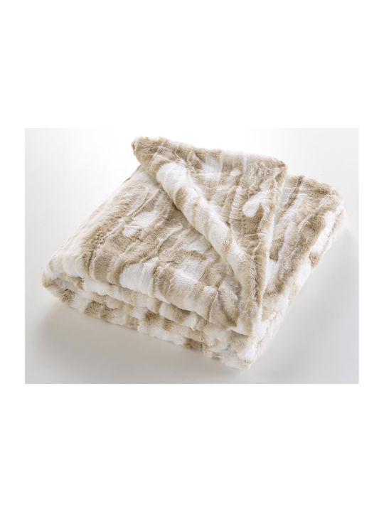 Douceur d'Intérieur Sherpa Blanket Half Double 180x220cm White
