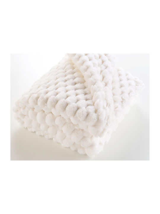 Douceur d'Intérieur Sherpa Decke Übergröße 220x240cm Weiß