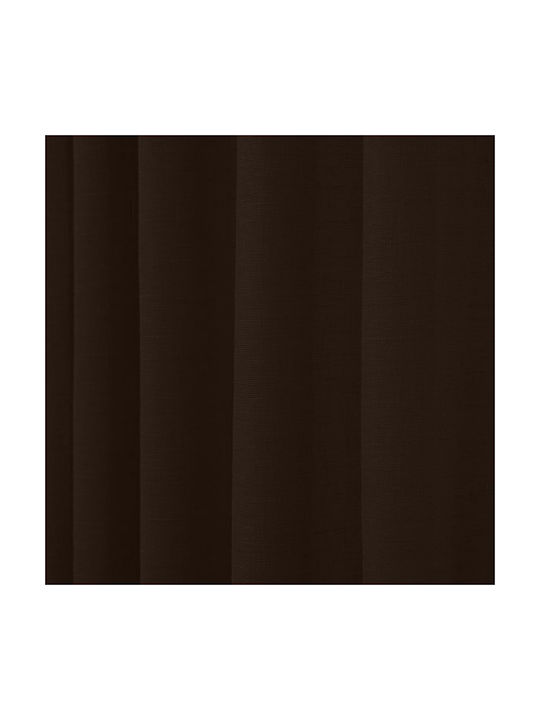 Lino Home Perdea Cu Coafură Maro 150x295cm
