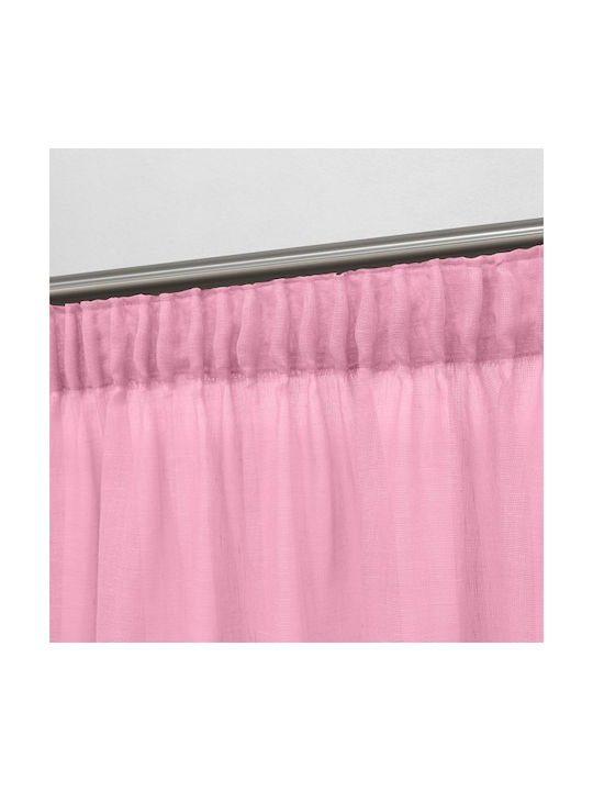 Lino Home Перде с Плик с Писалка Розово 150x295см