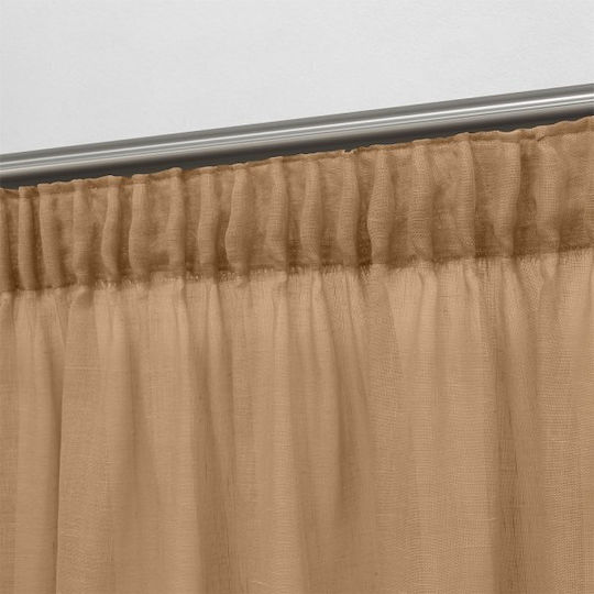 Lino Home Perdea Cu Coafură Bej 150x295cm
