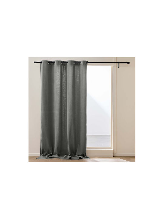 Douceur d'Intérieur Curtain Window with Grommet Gray 140x260cm