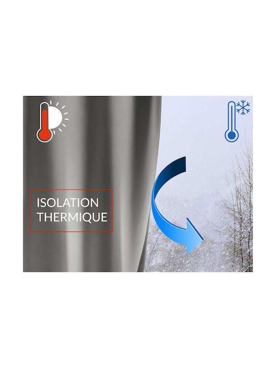Douceur d'Intérieur Κουρτίνα Παραθύρου με Τρουκς Καφέ 140x260εκ.