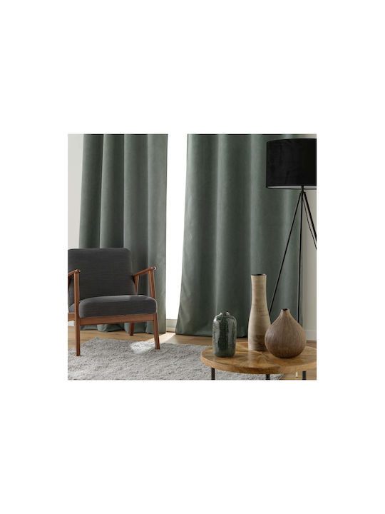 Douceur d'Intérieur Curtain Blackout Window with Grommet Gray 140x260cm