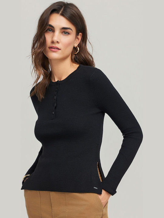 Women's Long Sleeve Sweater Black