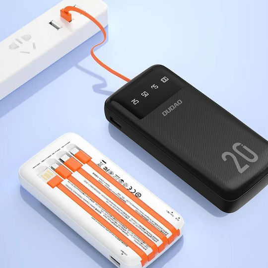 Dudao K6Pro + Power Bank 20000mAh Λευκό