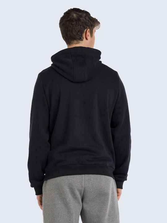 Essential Sweatshirt für Herren mit Kapuze Schwarz