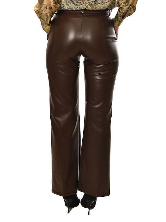 Damen Stoff Hose Brown