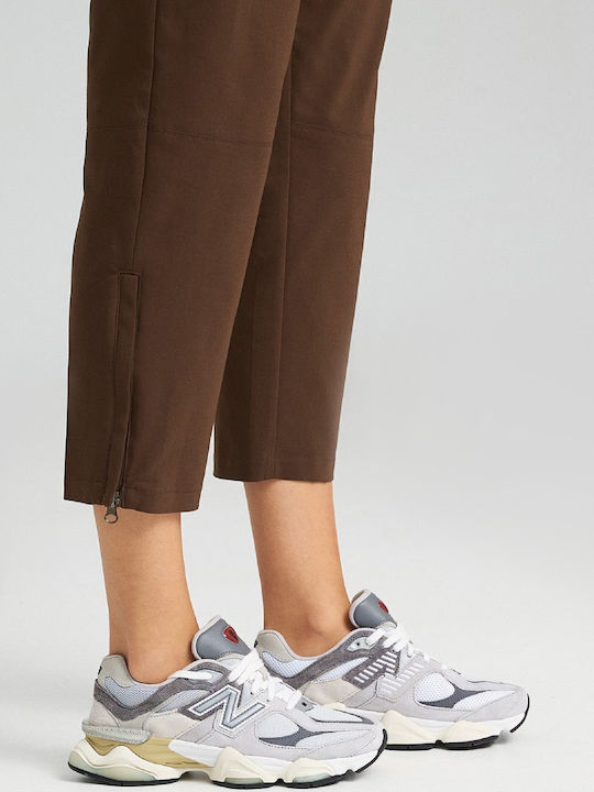 Γυναικείο Υφασμάτινο Παντελόνι Navy, Brown
