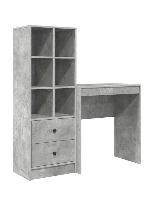 Desk Wooden Concrete Grey 70x40x76cm