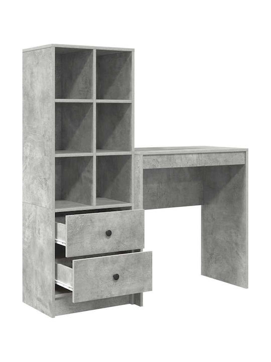 Desk Wooden Concrete Grey 70x40x76cm