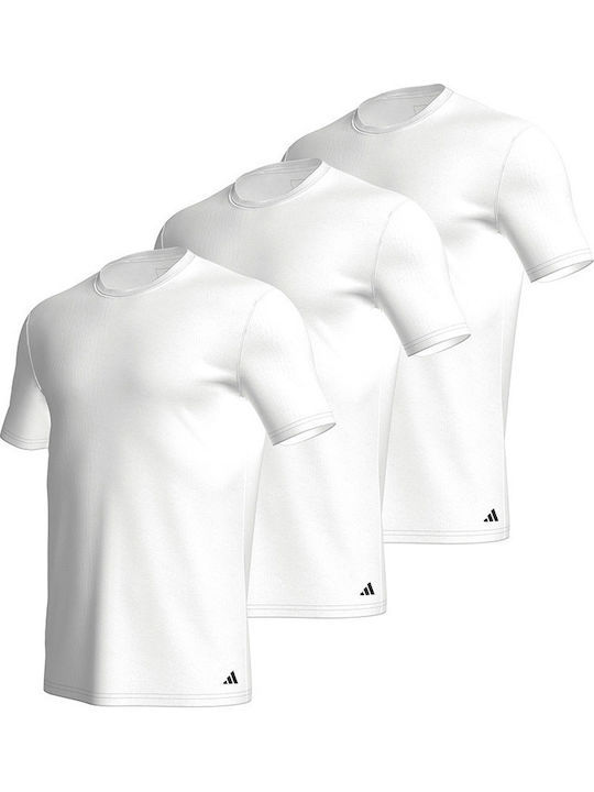 Active Core Мъжки Тениски Къс Ръкав Бели 3Pack