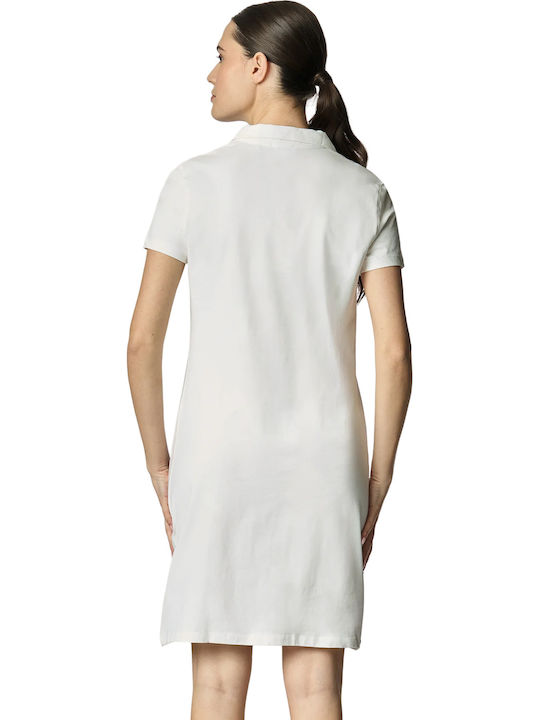 Cris Sommer Mini Damenkleid Bianco Giallo