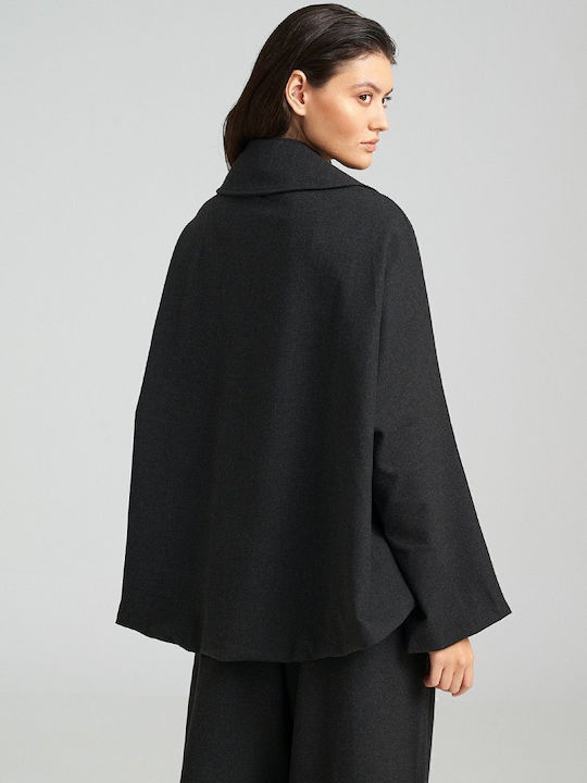 Langärmelig Damen Hemd Grey
