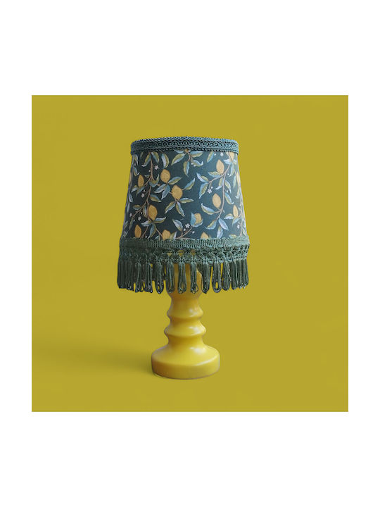 Oxygen Yellow Lemon Tree Πορτατίφ για Ντουί E27 με Κίτρινο Καπέλο και Βάση