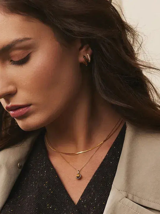 Ania Haie Silver Chain Neck Gold-plated