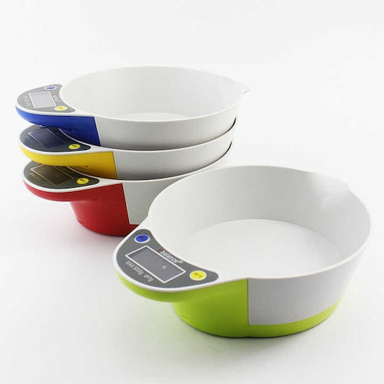 Automatic Food Bowl for Dog & Cat ABS Plastic 21.5x16.5cm with Scale