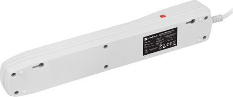 Natec Bercy Power Strip with Surge Protection 5 Positions with Switch and Cable 3m Gray