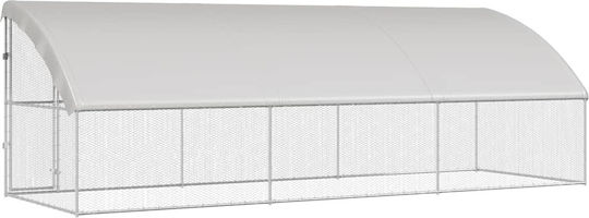 vidaXL 3368318 Μεταλλικό Κλουβί για Πτηνά 600x200x198.5εκ.