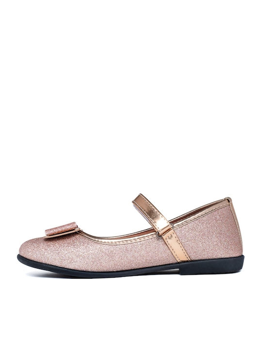 Kids Ballerinas with Hoop & Loop Closure Pink